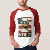gans merica 4 juli patriottisch t-shirt (Voorkant)