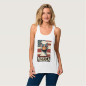 gans merica 4 juli patriottisch tanktop (Volledige Voorkant)