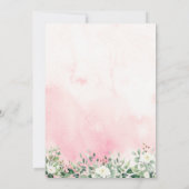 Gans met Bow Pink Girl Baby shower Uitnodiging (Achterkant)