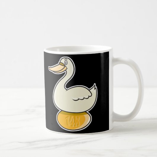 gans met gouden ei koffiemok (Rechts)