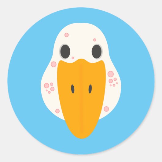 Gans met puistjes Sticker (Voorkant)