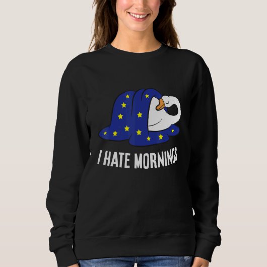 Gans Moe Gans Ik Haat Ochtenden Trui (Voorkant)