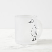 Gans Mok Frosted Glass Coffee Tea Cup voor cadeau (Voorkant rechts)