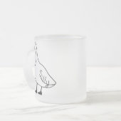 Gans Mok Frosted Glass Coffee Tea Cup voor cadeau (Voorkant links)