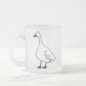 Gans Mok Frosted Glass Coffee Tea Cup voor cadeau (Links)