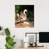 Gans op eieren poster (Thuiskantoor)