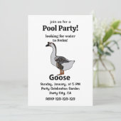 Gans op zoek naar water om te zwemmen Afrikaanse g Kaart (Staand voorkant)