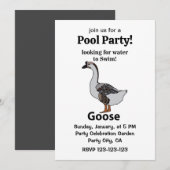 Gans op zoek naar water om te zwemmen Afrikaanse g Kaart (Voorkant / Achterkant)