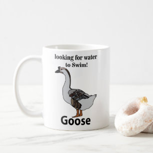 Gans op zoek naar water om te zwemmen Afrikaanse G Koffiemok