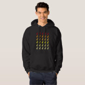 Gans Retro Dierenpatroon Hoodie (Voorkant volledig)
