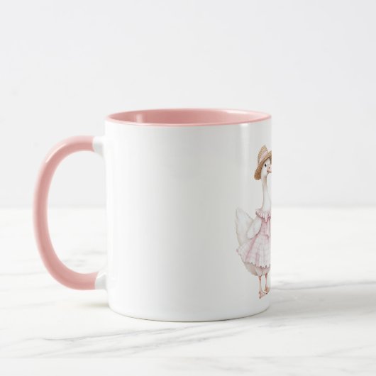 Gans Roze Jurk Hoed Mok (Links)
