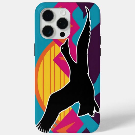 Gans vliegen bij zonsondergang Case-Mate iPhone case (Achterkant)