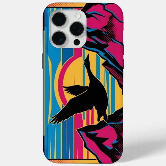 Gans vliegen bij zonsondergang Case-Mate iPhone case (Achterkant)