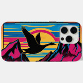 Gans vliegen bij zonsondergang Case-Mate iPhone case (Achterkant (horizontaal))