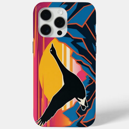 Gans vliegen bij zonsondergang Case-Mate iPhone case (Achterkant)
