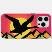 Gans vliegen bij zonsondergang Case-Mate iPhone case (Achterkant (horizontaal))