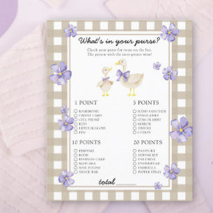 Gans - Wat zit er in je portemonnee baby shower sp