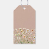 Gans Wilde Bloem Baby Shower Bedank Cadeautag Cadeaulabel (Achterkant)