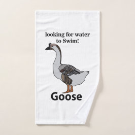 Gans zoekt water om Afrikaanse gans te zwemmen Handdoek