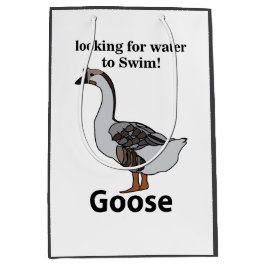 Gans zoekt water om Afrikaanse gans te zwemmen Medium Cadeauzakje