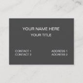 Gans zoekt water om Afrikaanse gans te zwemmen Visitekaartje (Achterkant)