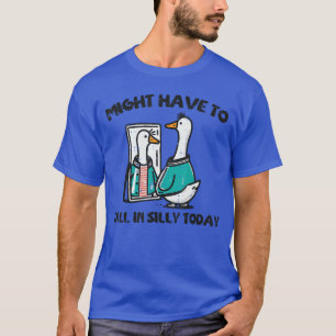 Gans zou oproep kunnen doen in Sillyoday Funny Ani T-shirt
