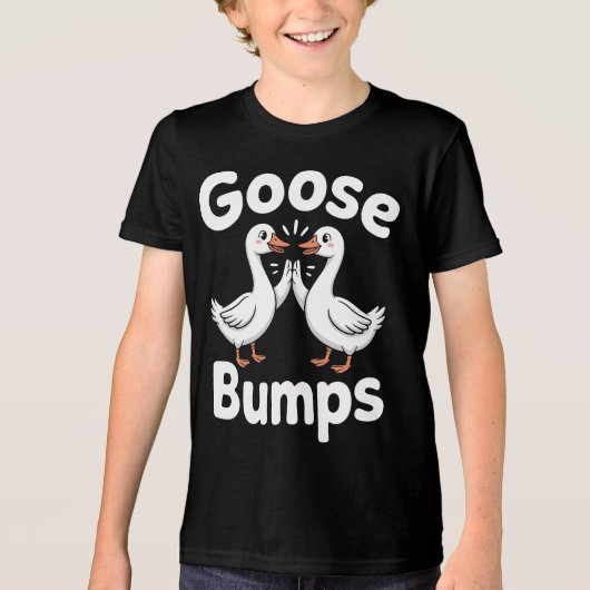 Gansbumper Ganzen Grapjes Vogel Tri-Blend Shirt (Voorkant)
