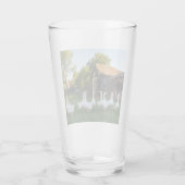 Gänse Bauernhof Glas (Achterkant)