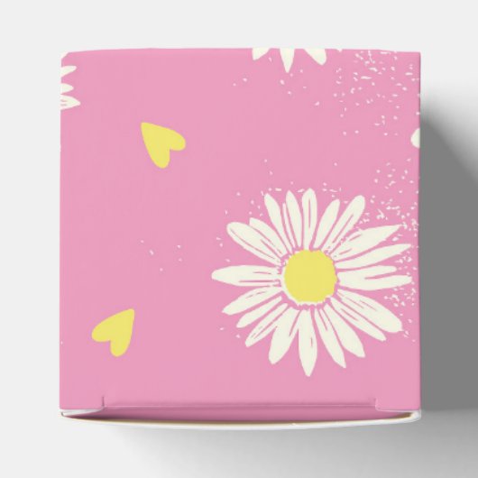 Gänseblümchen rosa bedankdoosjes (Bovenkant)