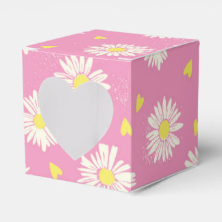 Gänseblümchen rosa bedankdoosjes