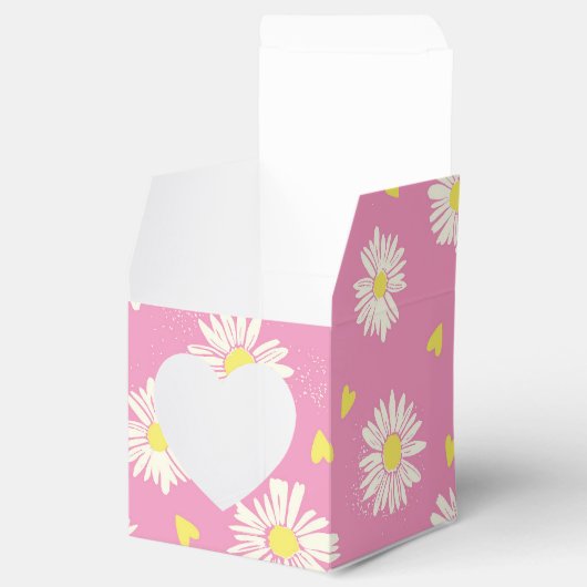 Gänseblümchen rosa bedankdoosjes (Geopend)