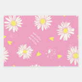 Gänseblümchen rosa, lila. inpakpapier vel (Voorkant)