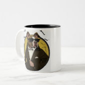 Ganster pit bull dog grappige meme pit stier mok (Voorkant links)