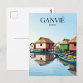 Ganvié-meerdorp Benin Briefkaart (Voorkant / Achterkant)