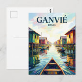 Ganvié-meerdorp Benin Briefkaart (Voorkant / Achterkant)