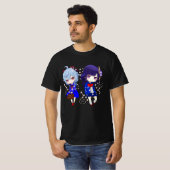Ganyu en Raiden Shogun T-shirt (Voorkant volledig)