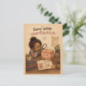 Ganz schön oberflächlich briefkaart (Staand voorkant)