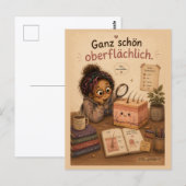 Ganz schön oberflächlich briefkaart (Voorkant / Achterkant)