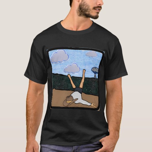 Ganzen 3D Landelijke Patchwork T-shirt (Voorkant)