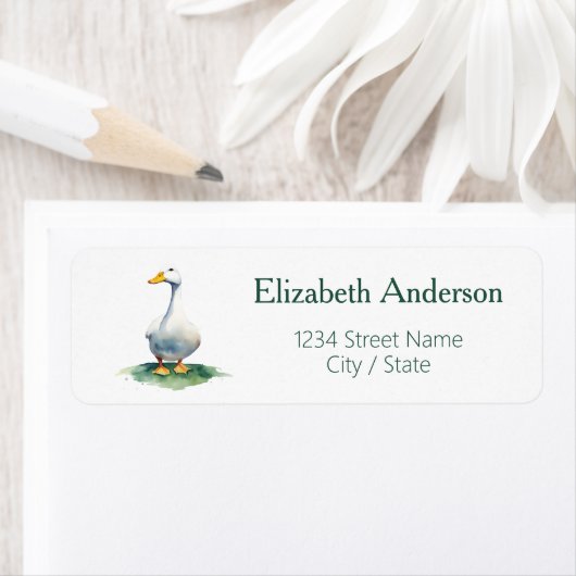 Ganzen adreslabels etiket (Insitu)