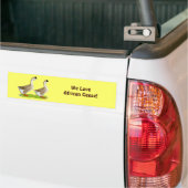 Ganzen: Afrikaans Buff Bumpersticker (Op Truck)