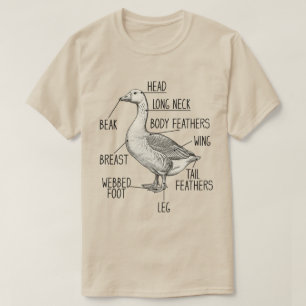 Ganzen Anatomie Diagram T-shirt