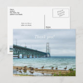 Ganzen bij de Mighty Mac Bedankt Briefkaart (Voorkant / Achterkant)