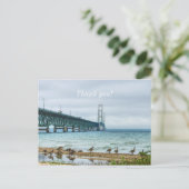 Ganzen bij de Mighty Mac Bedankt Briefkaart (Staand voorkant)