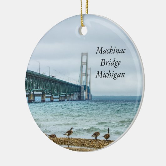 Ganzen bij Mighty Mac Keramisch Ornament (Links)