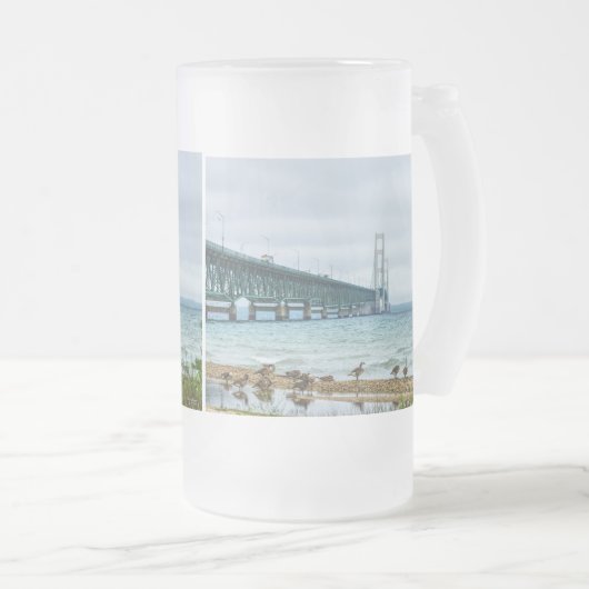 Ganzen bij Mighty Mac Matglas Bierpul (Voorkant rechts)