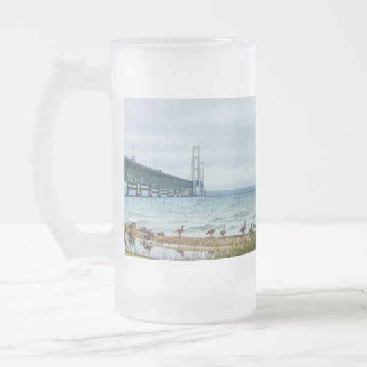 Ganzen bij Mighty Mac Matglas Bierpul (Links)