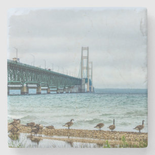 Ganzen bij Mighty Mac Stenen Onderzetter