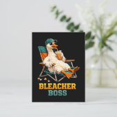 Ganzen Bleacher Baas Feestdagenkaart (Staand voorkant)