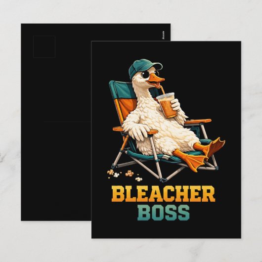 Ganzen Bleacher Baas Feestdagenkaart (Voorkant / Achterkant)